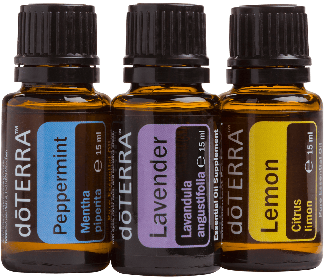 The dōTERRA Beginner's Trio: Lavender, Lemon and Peppermint