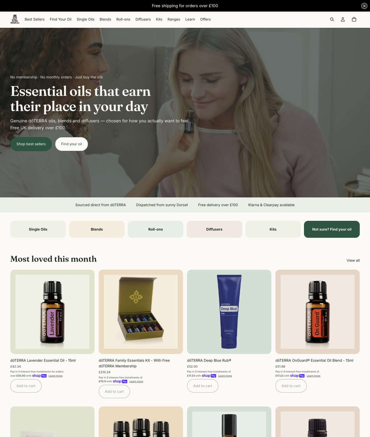The Oils Direct online shop